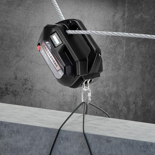ZYT-DHRUCB Macchina per Arrampicata su Corda, Gru elettrica Ricaricabile, Piccola Gru Domestica Portatile con Telecomando Wireless, per Aria condizionata, carico