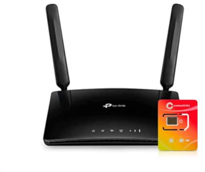 CGS - Router 4G LTE con SIM de Datos Ilimitados en España | Segunda Mano Conexión Plug & Play a 300 Mbps para hasta 32 Dispositivos | SIM incluida y Recargable mensual