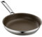 Innerwell Sartén Cerámica de Acero Inoxidable de 20 cm, Sartén de Inducción con Revestimiento Antiadherente de Titanio, sartén de Acero Inoxidable de 3 Capas, Sin PFAS y PFOA, marrón