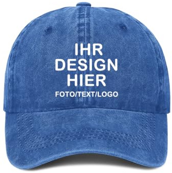 ERICAT personalisiert Cap personalisierte Basecap personalisierte Kappe personalisiertes Baseball Cap mit Foto/Logo/Text Kappe selbst gestalten Trucker Caps für Männer & Frauen in großen Mengen