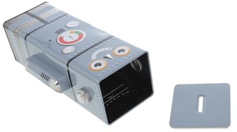 Vaguelly Sparschwein Gefälschtes Spardose Spardosen Für Jungen Roboter Für Spardose Münzbanken Mini Verkaufsautomat Puppe Süß Eisengrau