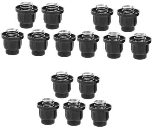 UPKOCH 3 Sätze Herdknopf-feuerstelle Flachgrillzubehör Drinnen Herdknauf Grills Feuerstarter Grill Zubehör BBQ Zubehör Zünddeckel Federknopf Zur Steuerung des Ofens Pp Black 5 Stück * 3