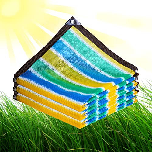 Telo parasole per piante da serra, 6 x 10 m, resistente ai raggi UV al 90%, rete con occhielli, ideale come parasole per fiori, patio, prato, facile da appendere, copertura esterna