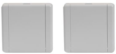 Ventosa quadrata VacuValve ES, presa per aspirapolvere centrale, colore bianco, 90 x 90 mm, 2 perni di contatto, apertura 36 – 38 mm, 2 pezzi