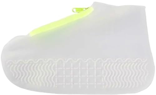 2 Pairs Anti-slip Abdeckung for Schuhe Zubehör Wiederverwendbare Männer Regen Abdeckungen Frauen Wasserdichte Schuh Galoschen Für Verschiedene Orte(White,XL)