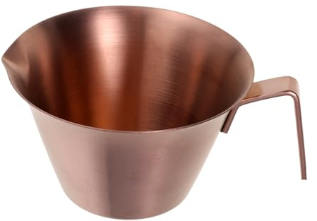 Gatuida Tasse à Café Expresso Inoxydable avec Bec Verseur et Poignée Tasse de Mesure Précise pour Shots Espresso et Lait Compacte et Facile à Nettoyer pour Baristas et Amateurs de Café