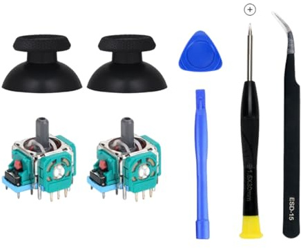 Kit de reemplazo de joystick para gamepad de 2 piezas, joysticks analógicos 3D antideriva para PS5