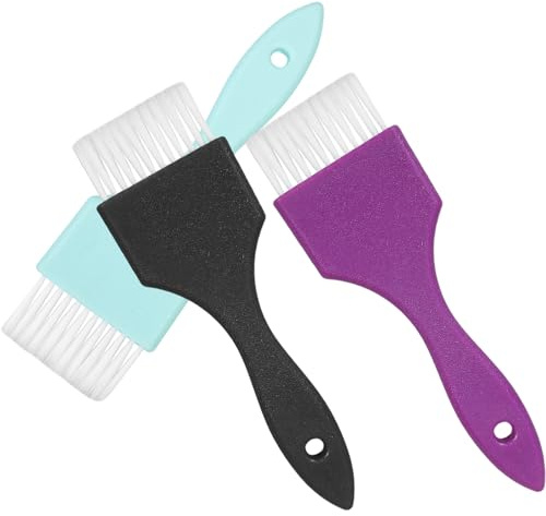 SAFIGLE Set da 3 Pennelli per Applicazione Colorazione Chioma per Trattamento Professionale e Domestico