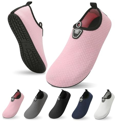 zoogobee Water Shoes for Women Men Quick Dry Non-Slip Barefoot Aqua Socks for Beach Surfing Yoga