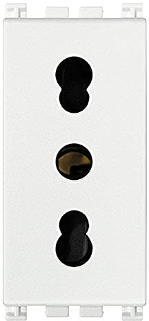 Vimar 0R19203.B Arké presa SICURY 2P+T 16A standard italiano P17/11 bianco