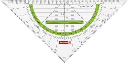 10X BRUNNEN Geometrie-Dreieck 16cm Griff kiwi