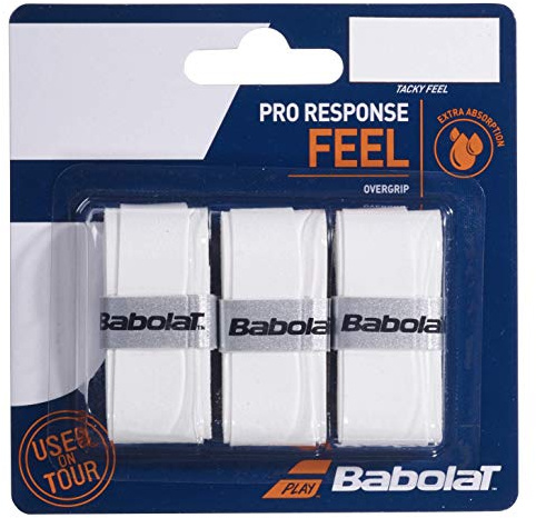 Babolat, 3er Set Grips für Schläger Modell Pro Response, Einheitsgröße, Dünner Overgrip für maximale Sensationen, Maximale Absorption, Klebriges Gefühl, Optimale Empfindungen