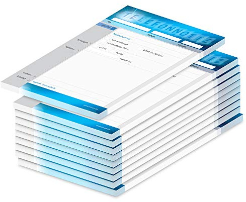 PRICARO Telefonnotizblock, A6, Betriebssystem, 10 Stück