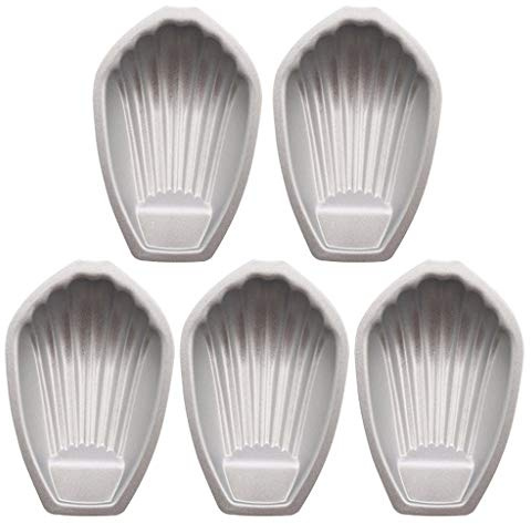 5 pezzi tortiera a forma di conchiglia, teglia da forno madeleine fai da te antiaderente in carbonio resistente, per stampi per biscotti torta utensili da forno strumento per la cucina