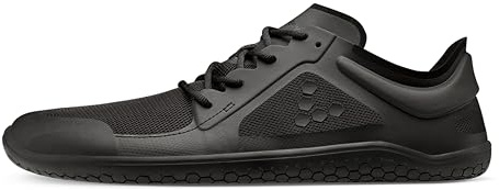 VIVOBAREFOOT Primus Lite III Womens Barefoot Shoes | Build Strength, Balance & Mobility | Lightweight for Training & Running | Wide Fit Grounding Shoes | Vegan Obsidian