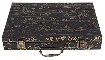 Jeu D'échecs Chinois (Xiangqi), Jeu de de Voyage avec Plateau En PU et Pièces de Jeu En Bois dans Une En Bois