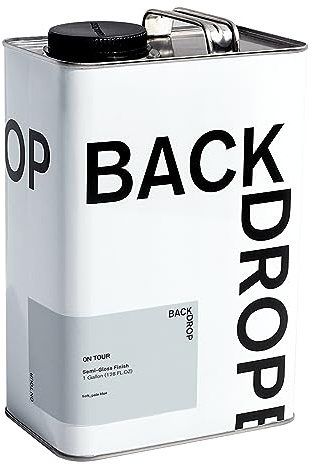 BACKDROP | Premium Interior Paint | Semi-Gloss Finish for Trim & Doors | Self-Priming, Low VOC, Green Wise Certified | ON TOUR - Soft, pale blue | 1 Gallon