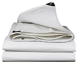 Bâche de Protection 4x5m, 180g/m² PE Bâche étanche Bâche étanche à la poussière et à la Pluie avec Oeillet Couverture étanche poure Bois de Chauffage, Camions & Piscine