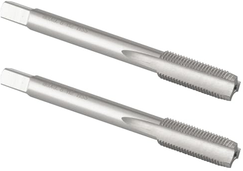 Burkit Lot de 2 tarauds filetés M8 x 0,8 pour droitier, HSS M8 x 0,8