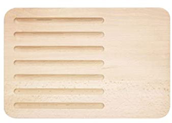 Tagliere da Cucina,Tagliere professionale per pane da cucina in legno con scanalature per carne verdure formaggio forniture da cucina color legno