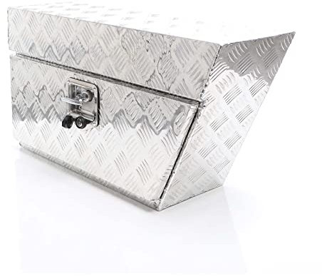 XPOtool Alu Unterbaubox rechts 75x25x40cm / 6 kg bis 60 L / 40 kg vollgeschweißt robust für Pkw, Anhänger, Lkw Nutzfahrzeuge, robuste Staubox und Werkzeugkiste - Unterflurbox Deichselbox Staukasten