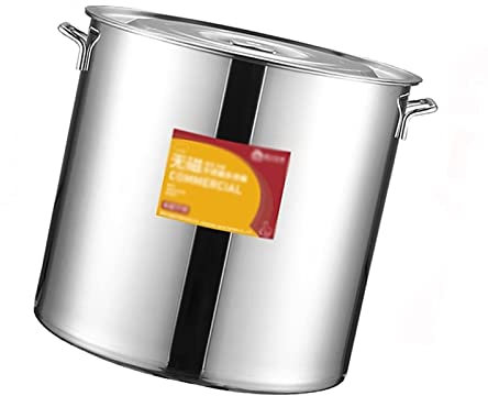 THEGA Pentola per Zuppa - Pentola per Zuppa di Pesce, Grande Pentola in Acciaio Inossidabile Senza Nichel con Coperchio, Pentola Lucidata A Specchio, Pentola per Zuppa Piccola Pentola (Size : 70L)