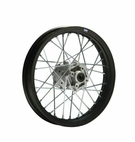 HMParts Cerchio in alluminio 12 pollici posteriore nero 15 mm asse tipo 11 per Pit Bike Dirt Bike Cross