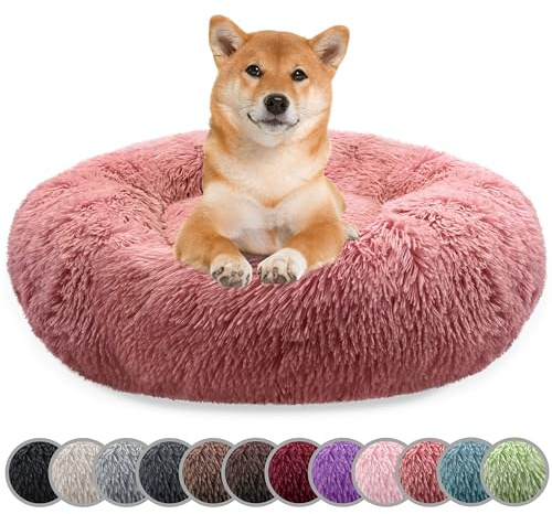 bluzelle Hundebett für Mittelgroße Hunde, Rosa, M-80 cm