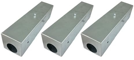 F & R Köderstation 3 Stück, Köderbox aus Verzinktem Metall, Kinder- und Haustiersichere Rattenbox, 3X Rattenfalle für Garten & Haus, Mittel zur Bekämpfung von Ratten & Mäusen, Rattenabwehr