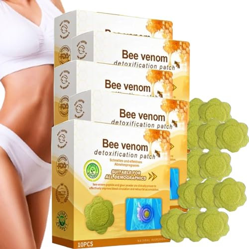 Bienengift-Entgiftungspflaster, Bienengift-Schlankheitspflaster, Bienengift-Lymphdrainage und Schlankheitspflaster für alle (5Box)