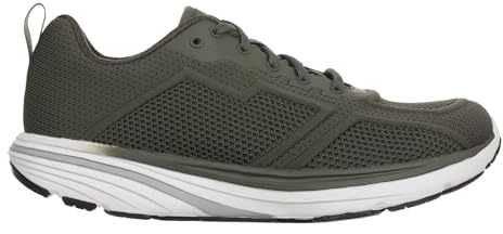 MBT Wave III Lace UP Zapatillas de Deporte para Mujer. Deportivas Casual Anatómicas y Cómodas. Calzado Fisiológico Confort y Estabilidad con Suela balancín. Sneakers Correr y Caminar. Color Verde