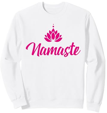 Orchidee Namaste Design Meditation Buddhismus Buddha Yoga Sweatshirt