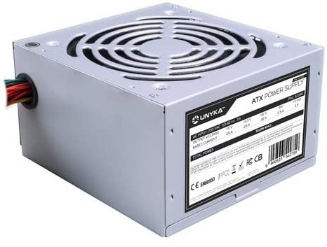 Fuente de Alimentación ATX 500W, 80 Plus, Doble riel de +12V, Cables modulares; Ideal para Montar PCs y garantizar una energía Estable.