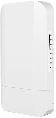 Puente WiFi punto a punto para exteriores de 12 V CC con puertos RJ45 duales de 10/100 Mbps y adaptador POE compatible con conexión de cámaras IP