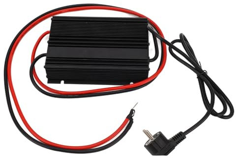 Chargeur de batterie Gearwell, mainteneur de charge au lithium LED avec alimentation imperméable IP65, Chargeur de batterie intelligent WG 24C600S Système d'entrée
