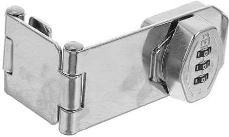 Alipis 1 Set Serratura a combinazione per cassettiera serratura a combinazione dell'armadietto blocchi per armadietti serrature per cassetti cucina Acciaio inossidabile Argento