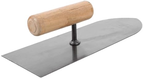 HOLIDYOYO Spachtelwerkzeug aus Edelstahl mit Holzgriff Breiter Trockenbauspachtel für Zement und Wandglättung im Alltag der Baustelle