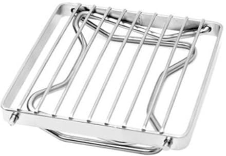 TOYANDONA Parrilla Barbacoa Portátil de Acero Inoxidable Plegable y Resistente para Camping Pesca y Picnic Fácil de Gran Capacidad para Cocinar Varios Alimentos