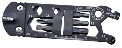 mophrati Kit Multifunzione Portatile per la Riparazione di Biciclette, Attrezzi di Emergenza, aggiunta alla Cassetta degli Attrezzi, Spazio per più nella Cassetta degli Kit multiutensile