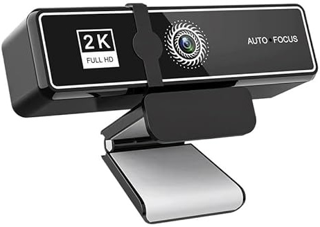 YVAAASIYC Webcam 4K Full HD 2K, 30 IPS, Automatique, avec Microphone, USB, for Ordinateur Portable, Mini caméra vidéo(4K)