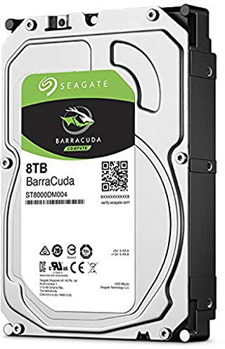 Seagate Barracuda - Disco Duro Interno de 8 TB (8,9 cm (3,5 Pulgadas), SATA III ST8000DM004 Bulk