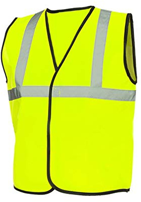 Expert Workwear Kids Hi Vis Viz Safety Vest Childrens High Visibility Yellow Waistcoat Jacket (Age 4-6)