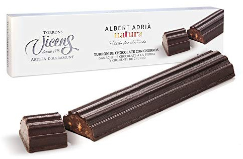 Turrón de Chocolate con churros Adrià Natura 250 gr