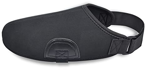 ELCYCO Motorcycle Gear Shift Pads, Motorbike Boots Accessories Windproof Protective Riding Warm Shoe Cover (Black)