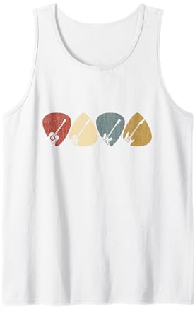 Gitarren-Auswahl-Geschenk für Gitarristen Retro Vintag Tank Top