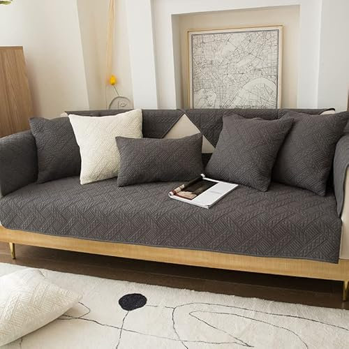 WYJHNLBEDC Sofa/Couch überzug/überwurf, Sofa überwurfdecke Baumwolle Sofabezug L Form/U Form/Ecksofa 3/2/1 Sitzer, Sofaschutz Hund Kratzschutz Katze (Rechteckdecke 110x180cm/1 Stück)