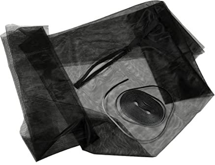 Gardinia Moustiquaire, Fenêtre de Toit, Toile de Fenêtre, Gaze, 150 x 180 cm, noir