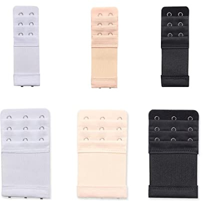 6PCS Reggiseno Extender, Prolunga Reggiseno Bra Extenders Morbido Estensioni Reggiseno da Donna Bra Accessori Estensore di Reggiseno Elastico