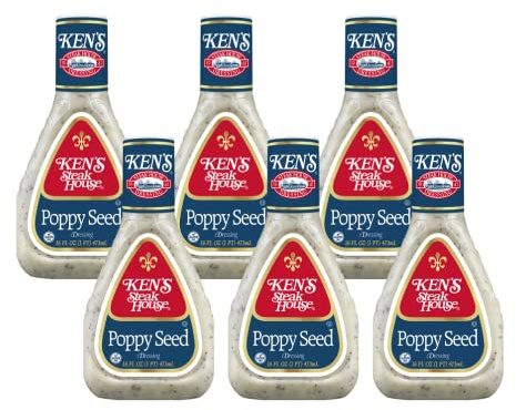 Ken's Steak House Poppy Seed Dressing 16 Fl Oz (Pack of 6)