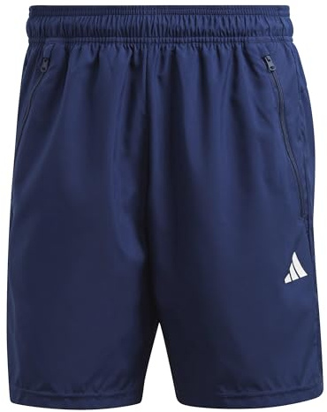 adidas Men's Train Essentials Woven Training Shorts, Dark Blue/White, 4XL 7 inch